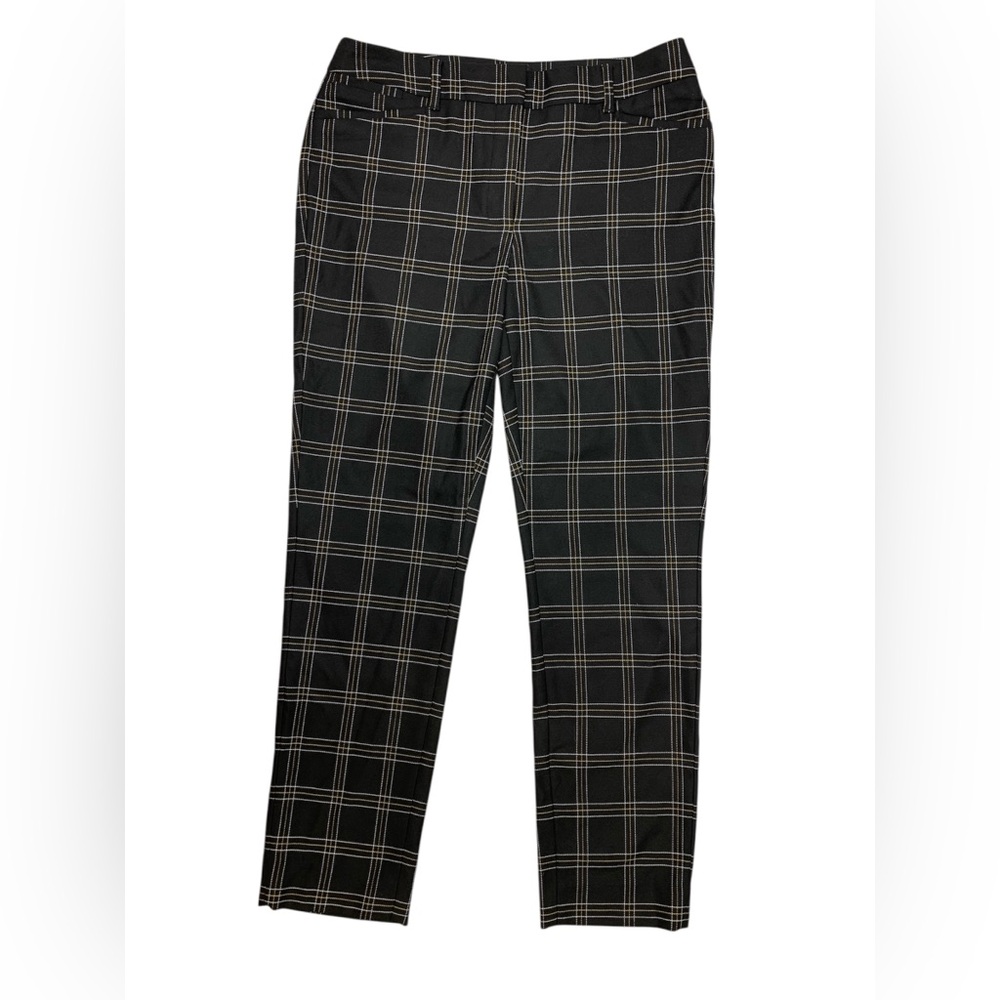 White House Black Market Plaid Ankle Pants Size 4